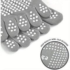 Women's Colorful Full Toe Grip Socks Non Slip Non Skid Gel Bottom