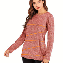Criss Cross Back Long Sleeve Yoga Shirt Lightweight Quick Dry