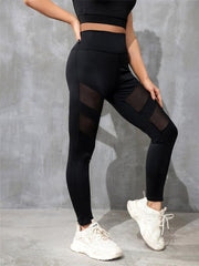 Stretchable Women's Yoga Leggings with Letter Print