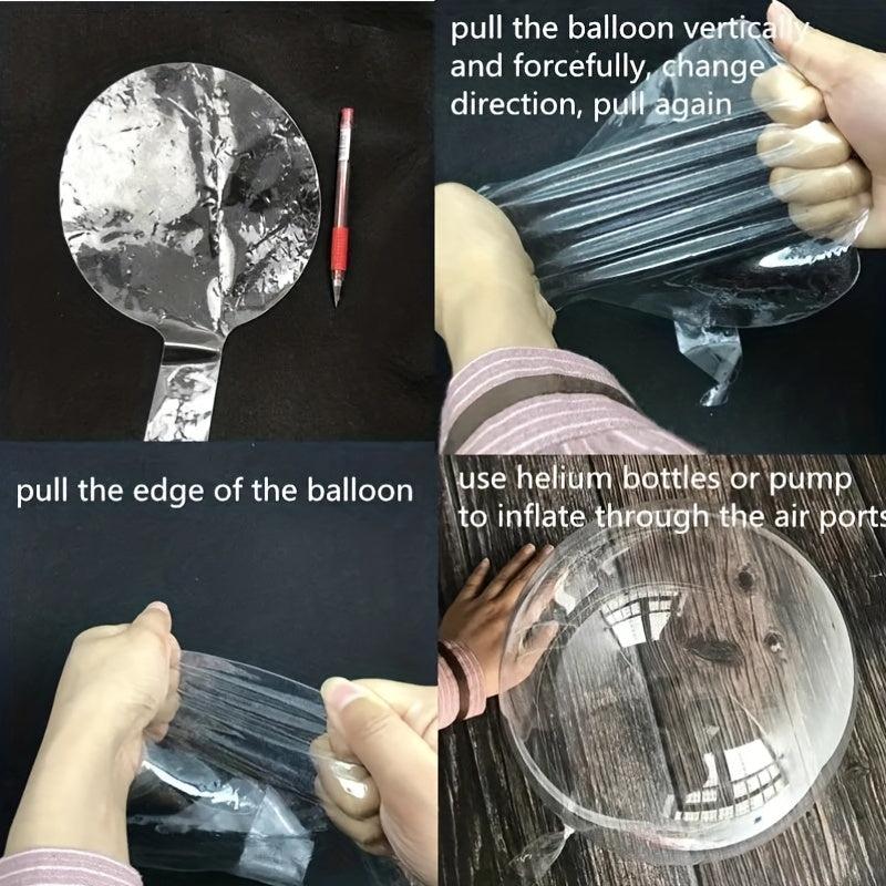10pcs Transparent Balloon Inflatable Balloons Wedding Birthday Party Decoration