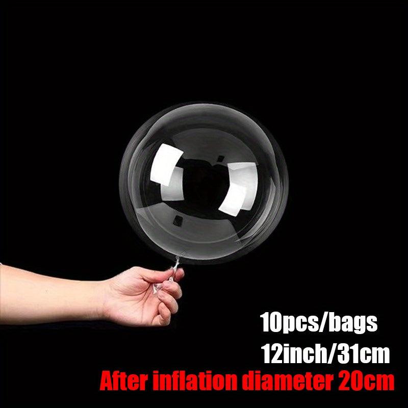 10pcs Transparent Balloon Inflatable Balloons Wedding Birthday Party Decoration