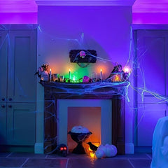 1pc Halloween Spider & Cobweb Scene Decoration Props