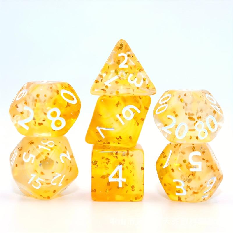 7pcs Letter Dice Set for Board Games and Parties