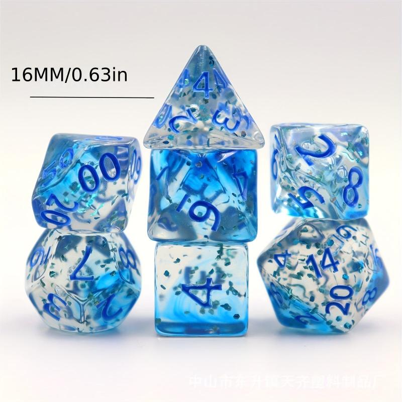 7pcs Letter Dice Set for Board Games and Parties