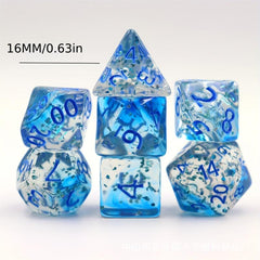 7pcs Letter Dice Set for Board Games and Parties