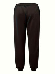 York & Number 7 Print Joggers Men's Casual Stretch Waist Drawstring Sweatpants