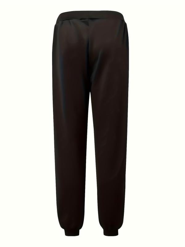 York & Number 7 Print Joggers Men's Casual Stretch Waist Drawstring Sweatpants
