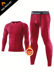 Men's Long Sleeve Compression Set for Sportswear