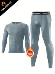 Men's Long Sleeve Compression Set for Sportswear