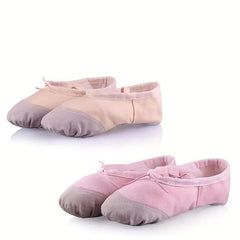 Girls' Split Sole Ballet Shoes - Ideal for Gymnastics and Dance