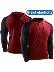 Men's Fast Drying Long Sleeve Hoodie Outdoor Sports Sweater
