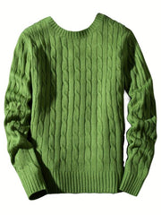 Men's Camo Knit Sweater Outdoor Winter Pullover