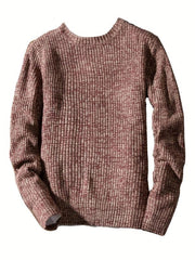 Men's Camo Knit Sweater Outdoor Winter Pullover
