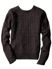 Men's Camo Knit Sweater Outdoor Winter Pullover