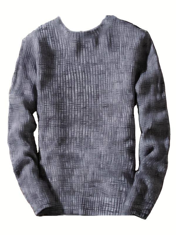 Men's Camo Knit Sweater Outdoor Winter Pullover