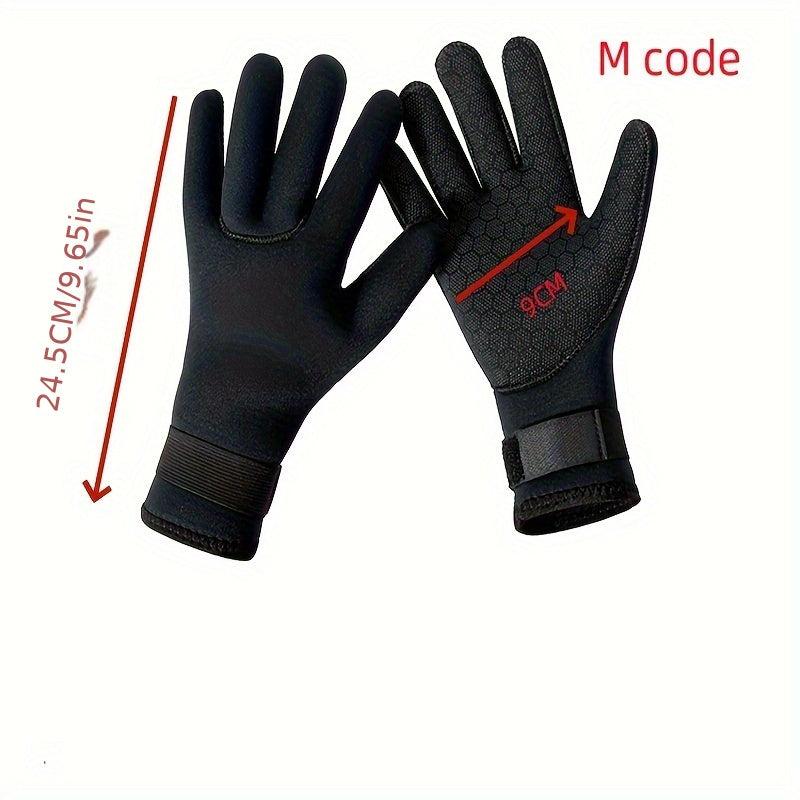 3mm Neoprene Diving Gloves for Water Sports - Warm and Adjustable