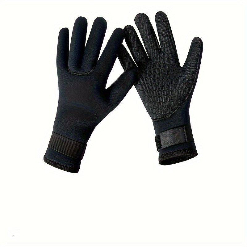 3mm Neoprene Diving Gloves for Water Sports - Warm and Adjustable