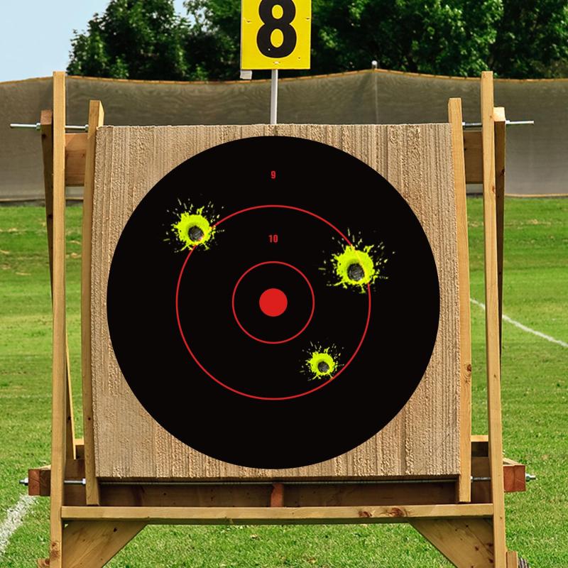 Self Adhesive Shooting Targets, Bright Reactive Splatter Targets, 43x18 cm