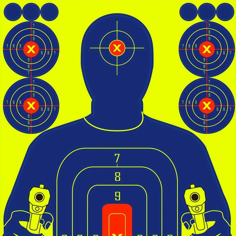 10pcs 30-48x45-72cm Airsoft Toy Shooting Targets Visible for Practice