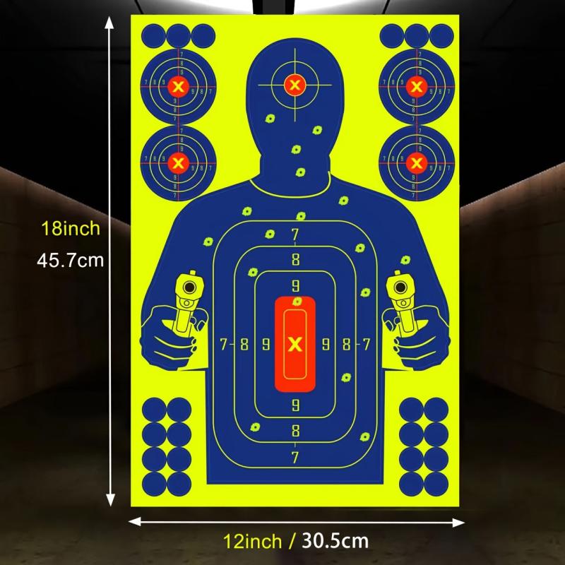 10pcs 30-48x45-72cm Airsoft Toy Shooting Targets Visible for Practice
