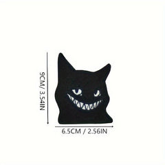 2pcs Cat Embroidered Patch w/ Hook & Loop Backing Fun Morale Patch