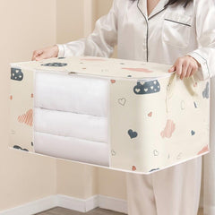 Large Capacity Storage Bag for Blankets Bedding with Reinforced Handle