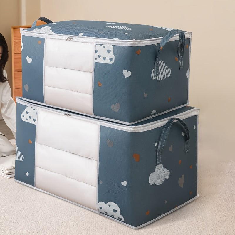Large Capacity Storage Bag for Blankets Bedding with Reinforced Handle