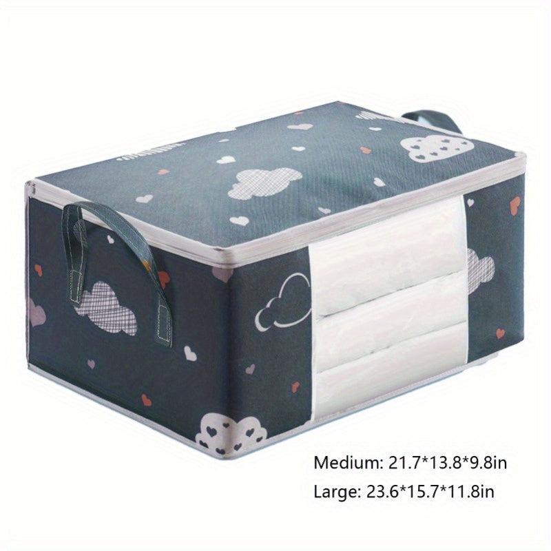 Large Capacity Storage Bag for Blankets Bedding with Reinforced Handle