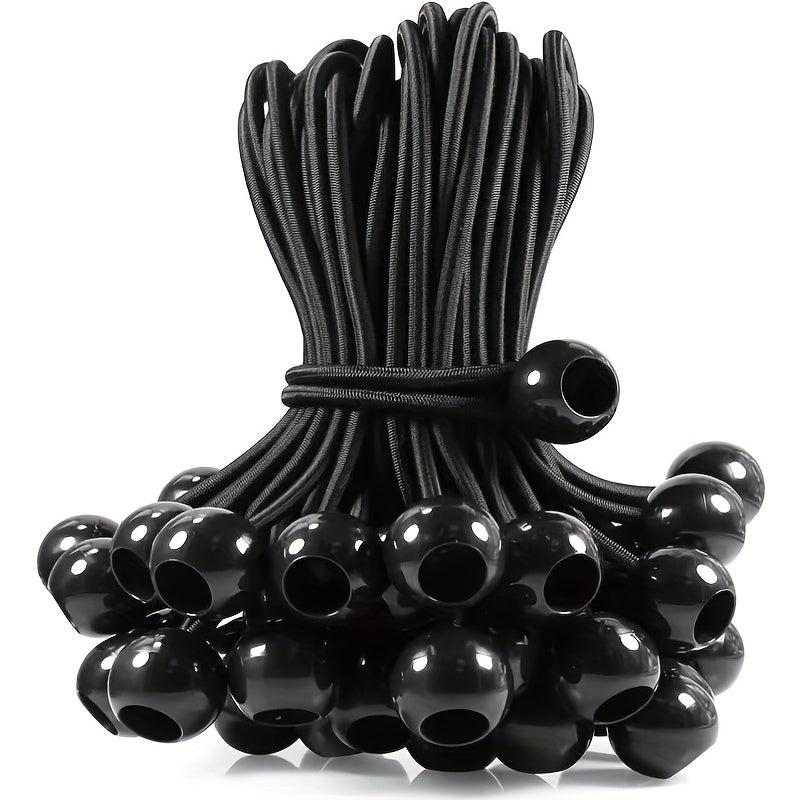 10 20 50pcs Ball Bungee Cords Plastic Ball Rope Outdoor Camping Tent Fixed