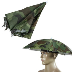 Portable Umbrella Hat Outdoor Sun Shade Waterproof Fishing Headwear