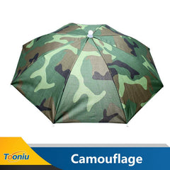 Portable Umbrella Hat Outdoor Sun Shade Waterproof Fishing Headwear