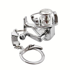 Metal Fishing Reel Keychain for Men - Perfect Gift for Fishermen