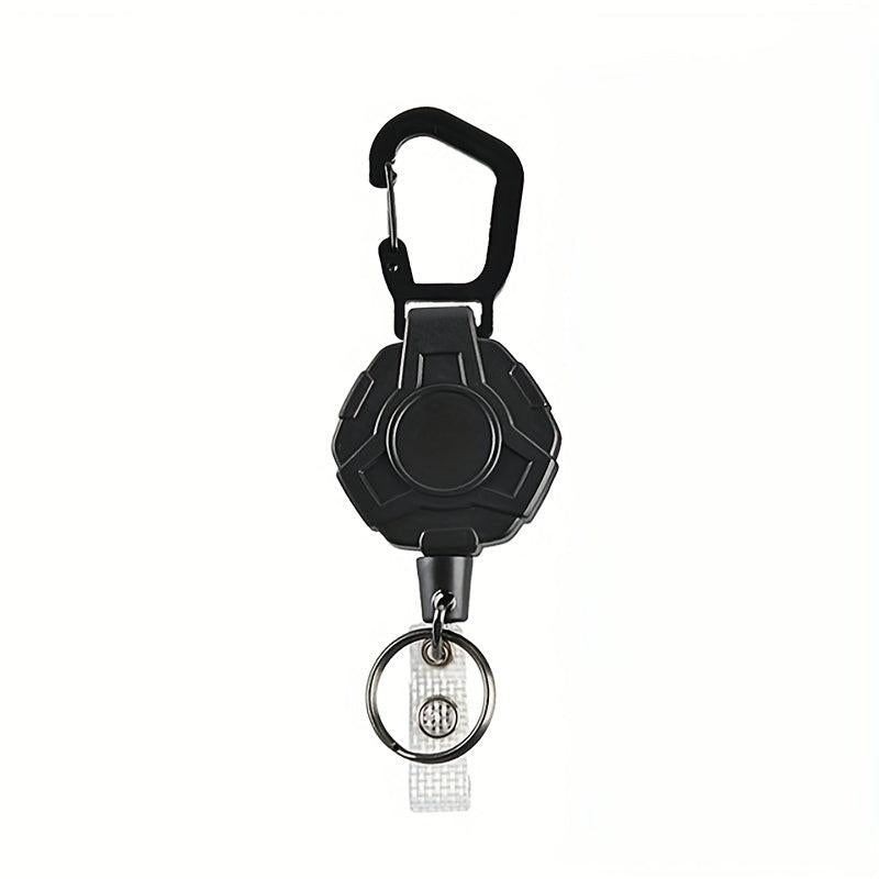 Heavy Duty Retractable Keychain with Metal Buckle