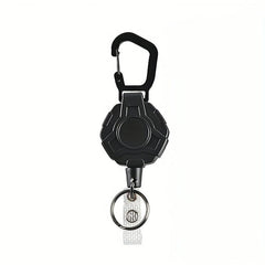 Heavy Duty Retractable Keychain with Metal Buckle