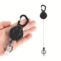 Heavy Duty Retractable Keychain with Metal Buckle