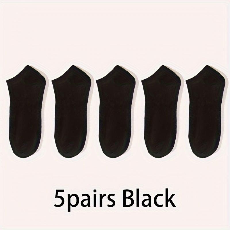 10 Pairs Men's Women's Low Cut Socks Breathable Comfortable for Spring