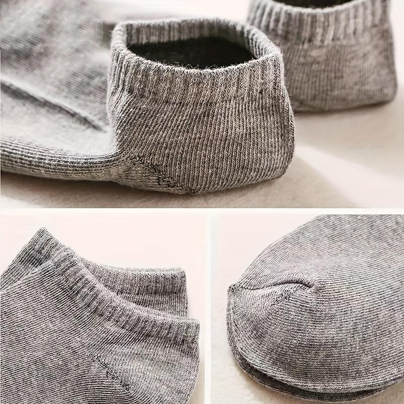 10 Pairs Men's Women's Low Cut Socks Breathable Comfortable for Spring