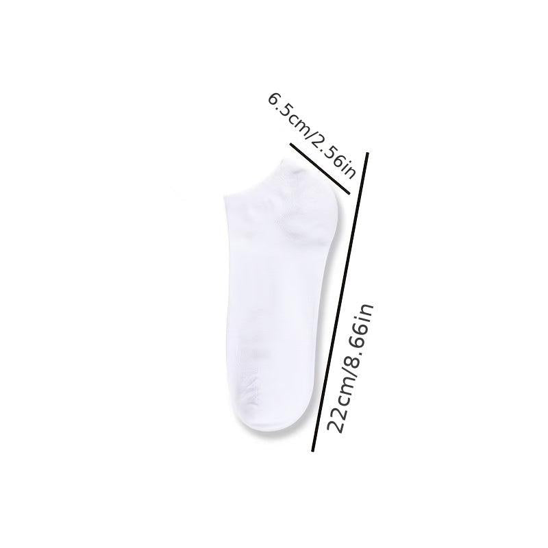 10 Pairs Men's Women's Low Cut Socks Breathable Comfortable for Spring
