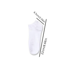 10 Pairs Men's Women's Low Cut Socks Breathable Comfortable for Spring
