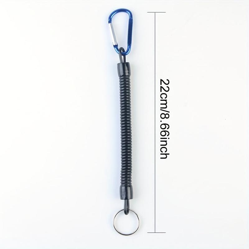 Multifunctional Spring Rope Key Chain Carabiner Key Holder