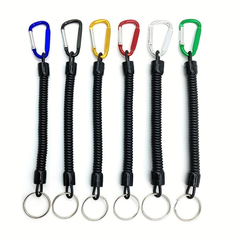 Multifunctional Spring Rope Key Chain Carabiner Key Holder