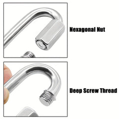 2 Pack Heavy Duty Carabiner Keychains for Outdoor Activities