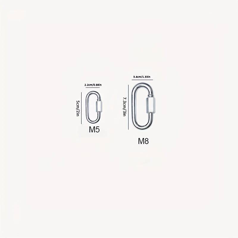 2 Pack Heavy Duty Carabiner Keychains for Outdoor Activities