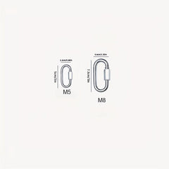2 Pack Heavy Duty Carabiner Keychains for Outdoor Activities