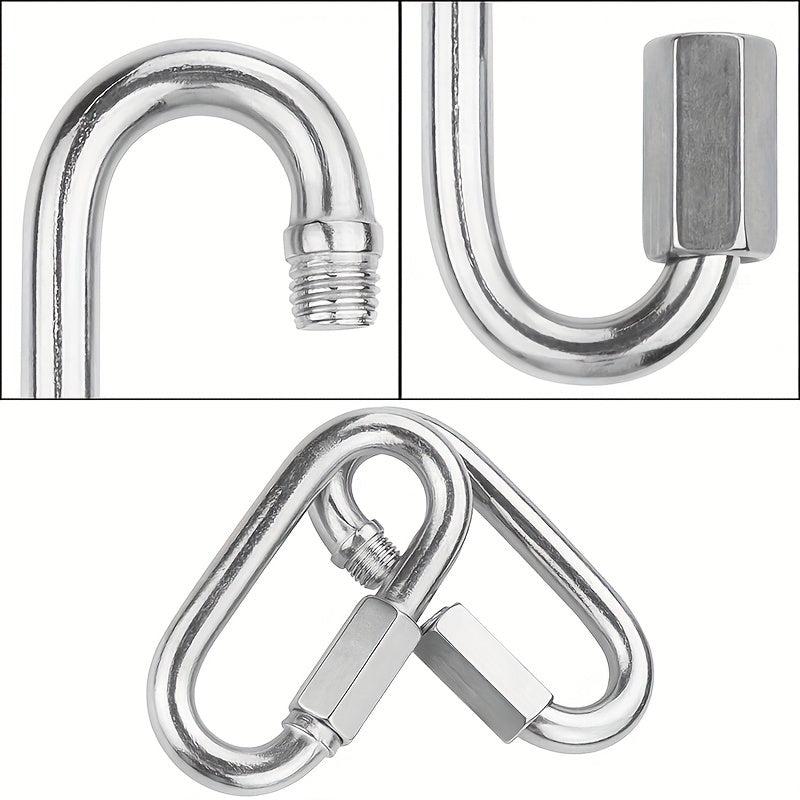 2 Pack Heavy Duty Carabiner Keychains for Outdoor Activities