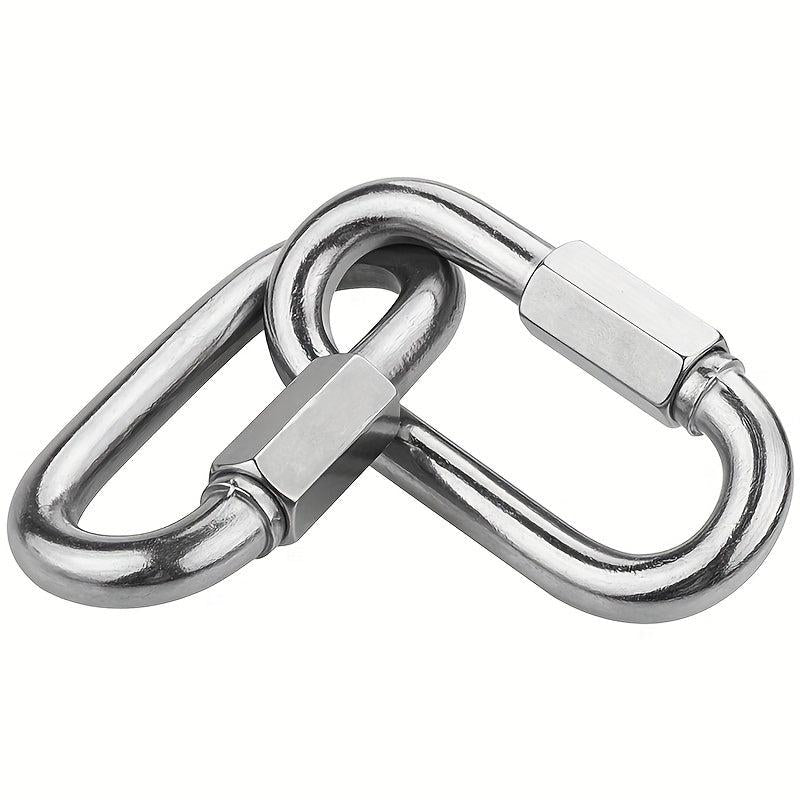 2 Pack Heavy Duty Carabiner Keychains for Outdoor Activities