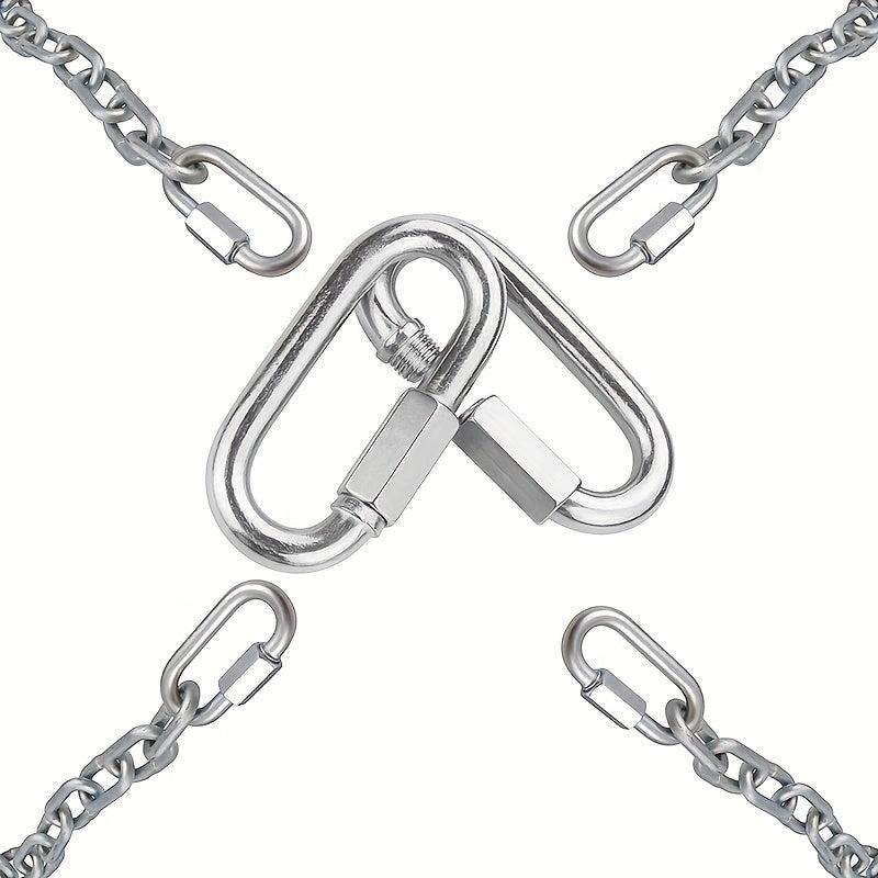 2 Pack Heavy Duty Carabiner Keychains for Outdoor Activities