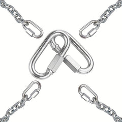2 Pack Heavy Duty Carabiner Keychains for Outdoor Activities