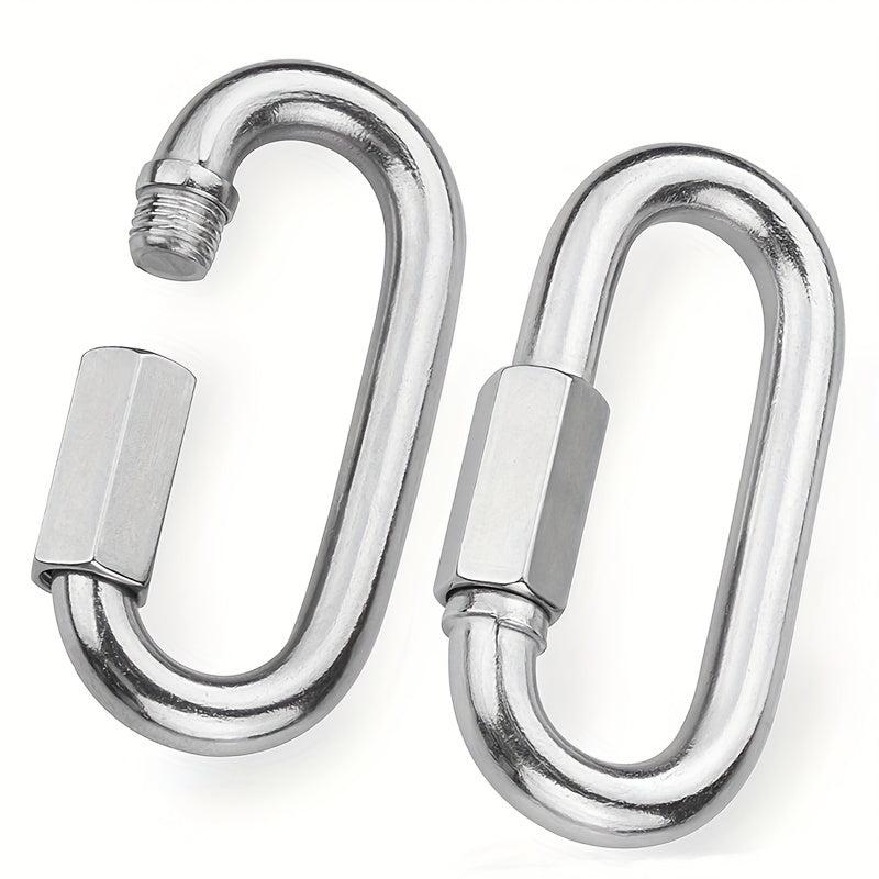 2 Pack Heavy Duty Carabiner Keychains for Outdoor Activities