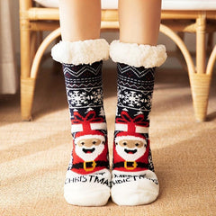 Christmas Winter Socks Non-slip Thick Lambswool Crew Socks